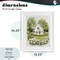 Stupell Industries Quaint Countryside Cottage Garden Framed Print Under Glass, design by Lettered and Lined